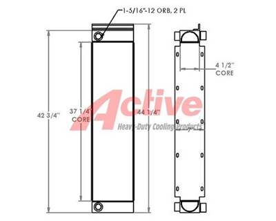 John Deere 750J Engine Oil Cooler