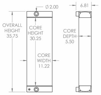 John Deere 755C Engine Oil Cooler