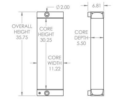 John Deere 755C Engine Oil Cooler