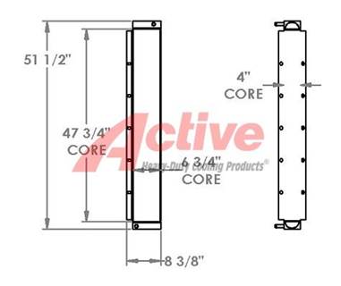 John Deere 824J Engine Oil Cooler