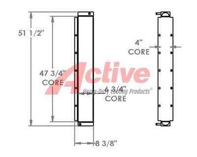 John Deere 824J Engine Oil Cooler