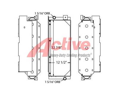 John Deere 850B Engine Oil Cooler