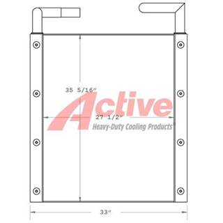 John Deere 892E LC Engine Oil Cooler for a John Deere 892ELC