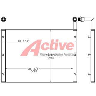 Kawasaki 80Z Engine Oil Cooler for a Kawasaki K80Z Wheel Loader