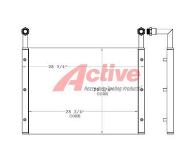Kawasaki 80Z Engine Oil Cooler for a Kawasaki K80Z Wheel Loader