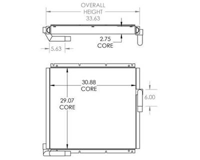 Engine Oil Cooler for a Kobelco Excavator