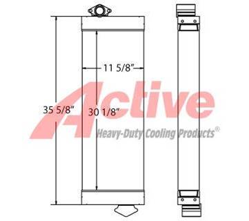 Kobelco ED150 Blade Runner Engine Oil Cooler for a Kobelco ED150