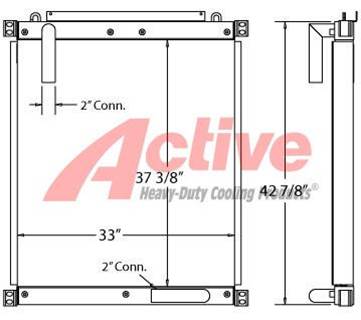 Kobelco SK300 Engine Oil Cooler for a Kobelco SK300-1
