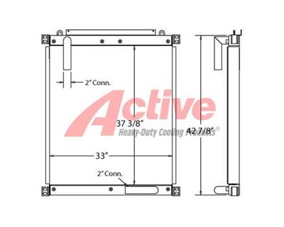 Kobelco SK300 Engine Oil Cooler for a Kobelco SK300-1