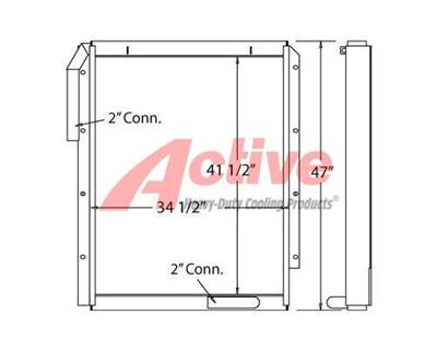 Kobelco SK300LC Mark IV Engine Oil Cooler for a Kobelco SK300LCMKIV