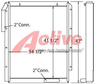 Kobelco SK300LC Mark IV Engine Oil Cooler for a Kobelco SK300LCMKIV