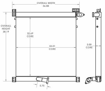 Komatsu CD110R Engine Oil Cooler