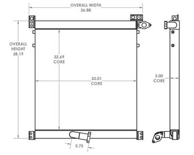 Komatsu CD110R Engine Oil Cooler