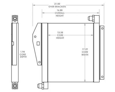 Engine Oil Cooler for a Komatsu CD30R-1