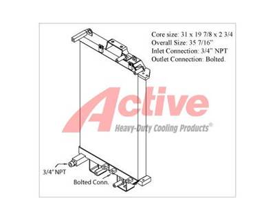 Komatsu D31 Engine Oil Cooler