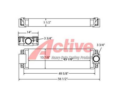 Komatsu D375A-5E0 Engine Oil Cooler for a Komatsu D375A-5EO