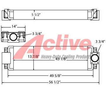 Komatsu D375A-5E0 Engine Oil Cooler for a Komatsu D375A-5EO