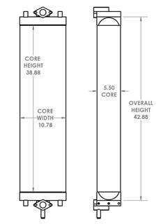 Komatsu Excavator Engine Oil Cooler