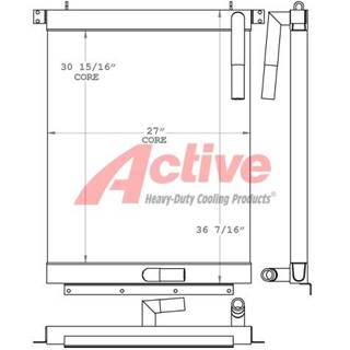 Komatsu PC220-3 Engine Oil Cooler