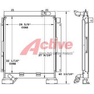Komatsu PC228US Engine Oil Cooler for a Komatsu PC228UU-1