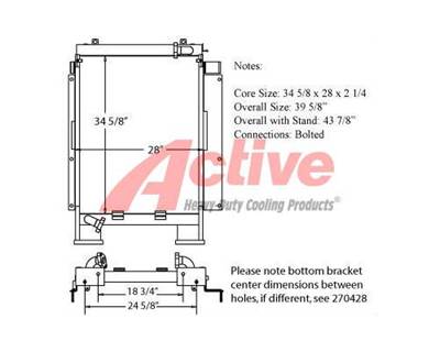 Komatsu PC228US LC-1 Engine Oil Cooler for a Komatsu PC228USLC-1