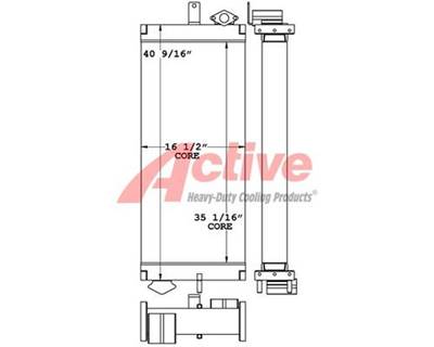 Komatsu PC228US LC-10 Engine Oil Cooler for a Komatsu PC228USLC-10