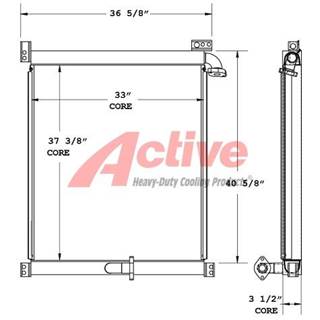 Komatsu PC300 Engine Oil Cooler for a Komatsu PC300 series