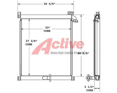 Komatsu PC300 Engine Oil Cooler for a Komatsu PC300 series