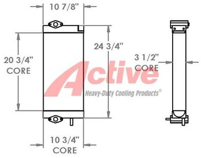Komatsu PC88 Engine Oil Cooler