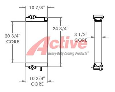 Komatsu PC88 Engine Oil Cooler
