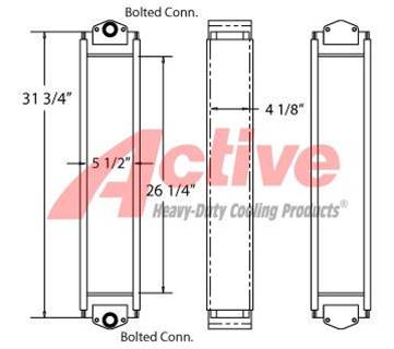 Komatsu WA150 Engine Oil Cooler