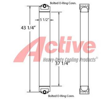 Komatsu WA380-6 Engine Oil Cooler