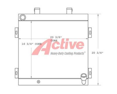 Komatsu WB140-2 Engine Oil Cooler