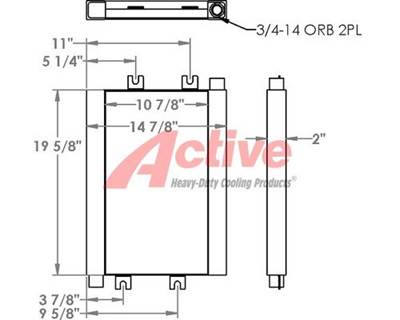 Kubota SSV75 Engine Oil Cooler