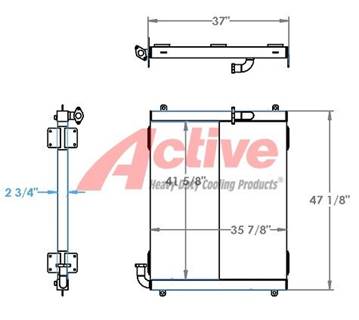 Link-Belt 348 Engine Oil Cooler for a Link-Belt 348 Crane