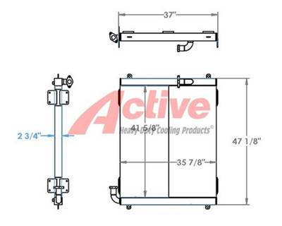 Link-Belt 348 Engine Oil Cooler for a Link-Belt 348 Crane