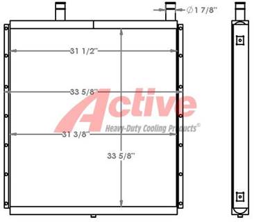 Link-Belt LS-3400 Engine Oil Cooler for a Link-Belt LS3400