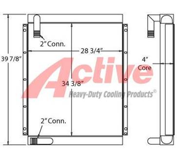 Link-Belt LS-4300 Engine Oil Cooler for a Link-Belt LS4300