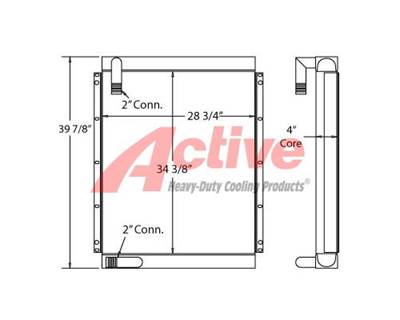 Link-Belt LS-4300 Engine Oil Cooler for a Link-Belt LS4300