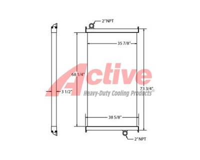Manitowoc M250 300 ton Crane Engine Oil Cooler