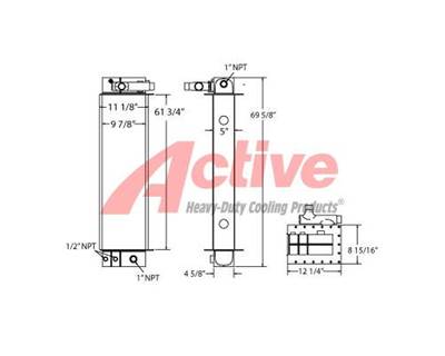 Morbark Engine Oil Cooler for a Morbark Chipper