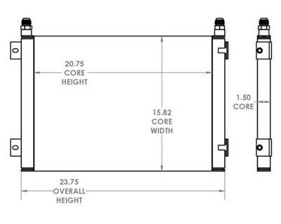 Mustang 2050 Engine Oil Cooler