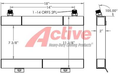 New Holland 555C Engine Oil Cooler