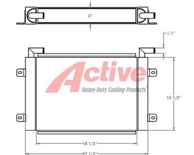 New Holland Engine Oil Cooler for a New Holland F140B Motor Grader