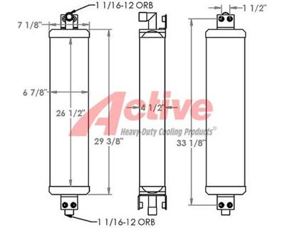 New Holland Engine Oil Cooler for a New Holland 850D