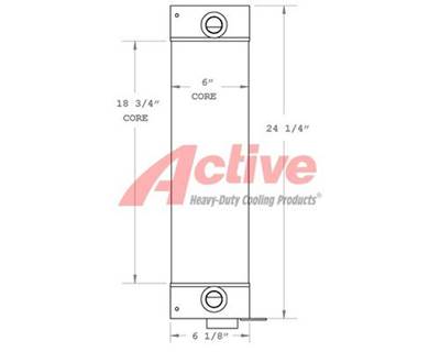 New Holland LM5020 Engine Oil Cooler for a New Holland LM5020 Telehandler