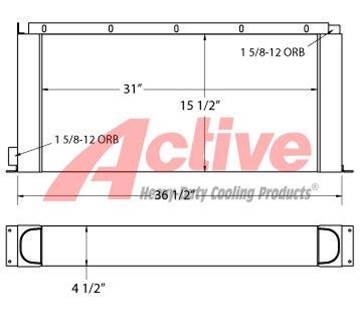 Quincy Engine Oil Cooler