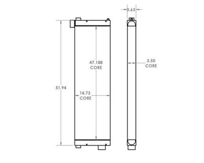 Quincy Engine Oil Cooler for a Quincy Air Compressor