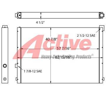 Quincy QSI1500 Engine Oil Cooler