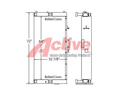 Schramm Engine Oil Cooler for a Schramm Drill Rig